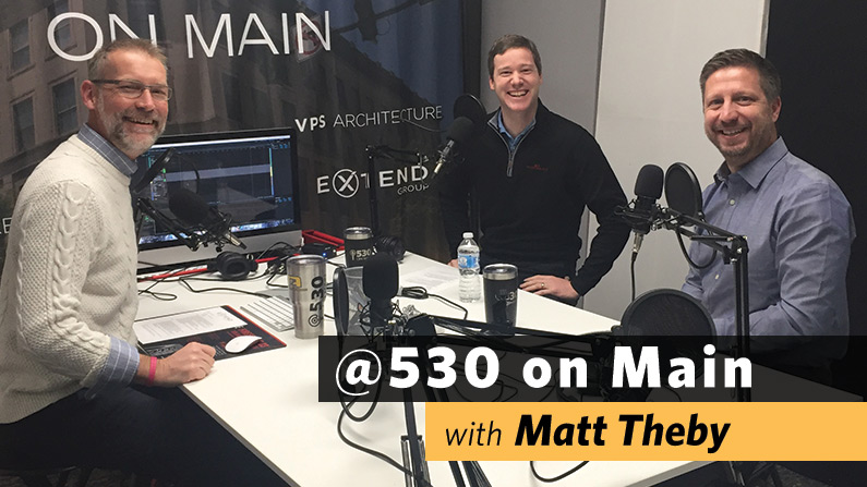 Matt Theby in the podcast studio with Shawn and Mike
